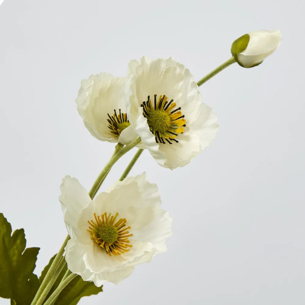 White Poppy Stem (58cm)