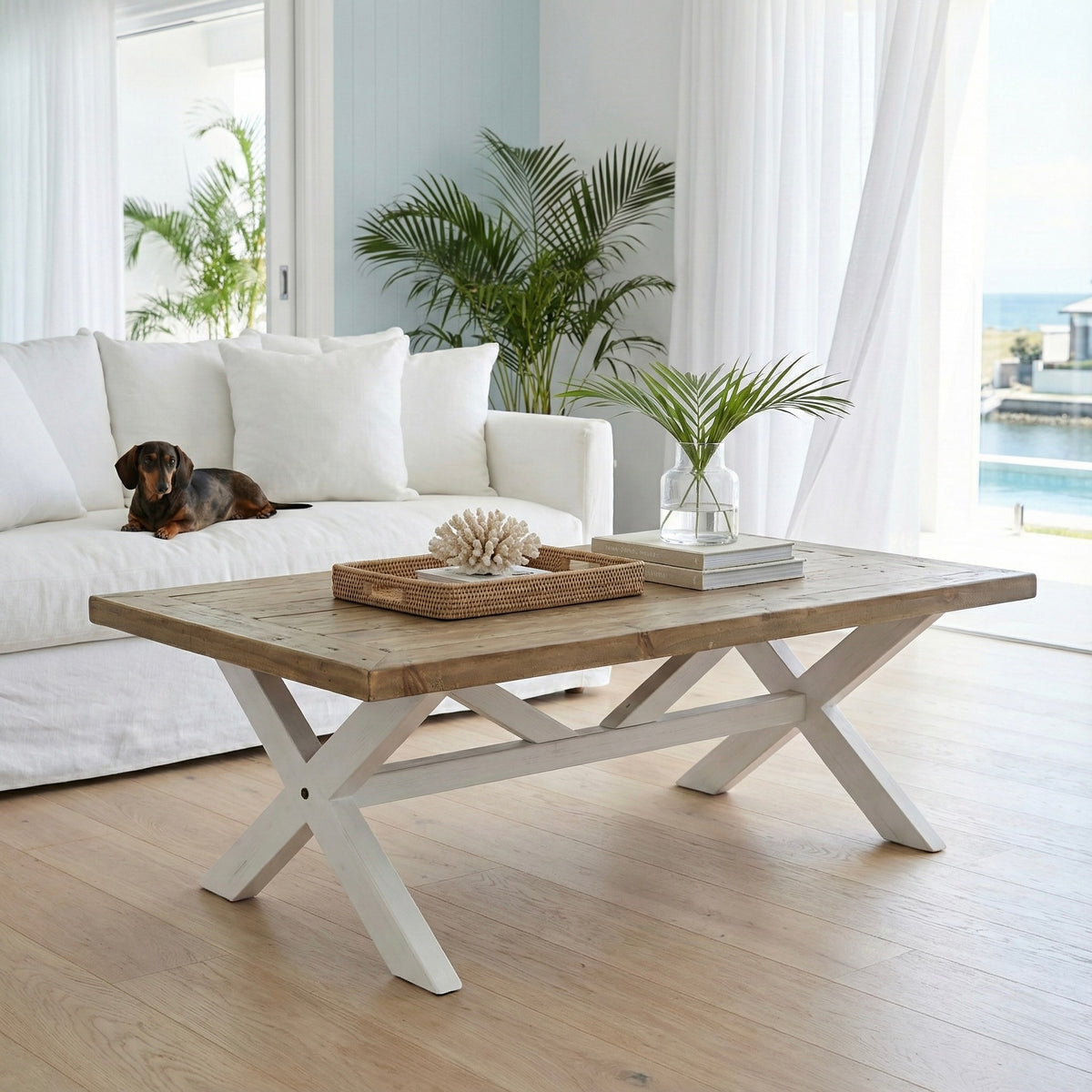 Beach House Cross Leg Coffee Table