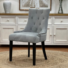 Load image into Gallery viewer, Grey Velvet Wingback w/ Pull Ring
