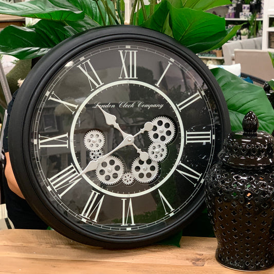 Luxe Black Clock (60cm)