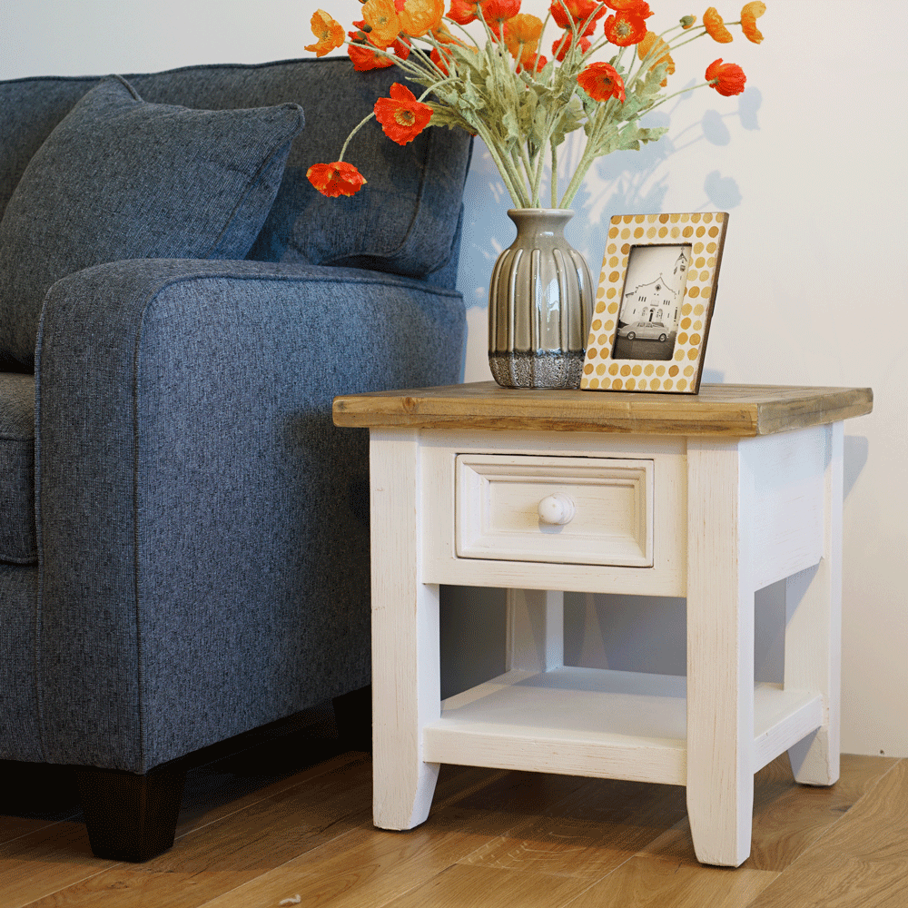 Beach House Lamp Table w/ Draw